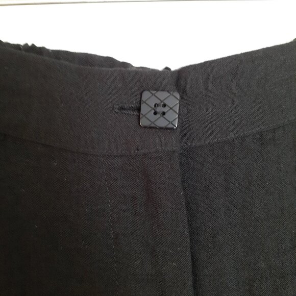 Habitat Crinkle Flood Pants with Hem Button Detail Black Size S - Picture 5 of 12